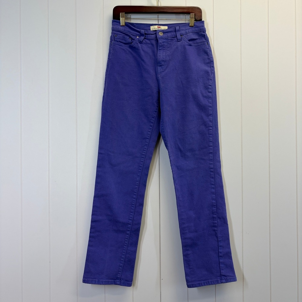 Levis 512 Perfectly Shaping Dopamine Denim Jeans Womens 10M Bold Purple Preppy